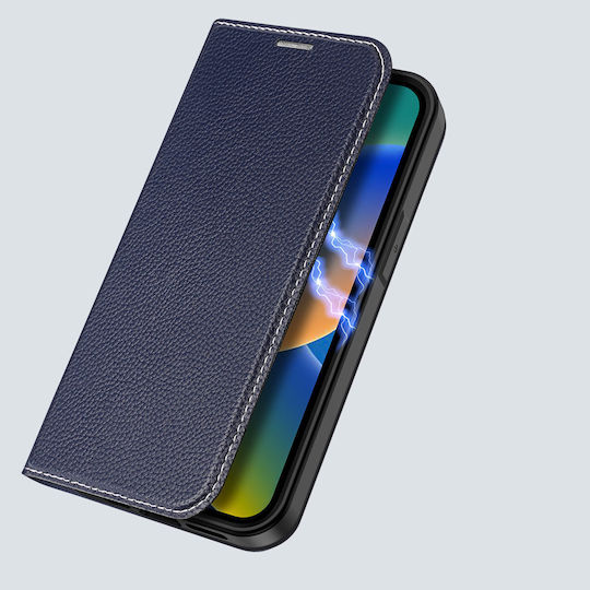 Dux Ducis Skin X2 Back Cover Synthetic Leather 0.5mm Magnetic Blue (iPhone 14 Plus)