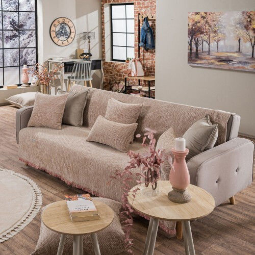 Teoran Utah Armchair Throw Chenille 180x150cm 12