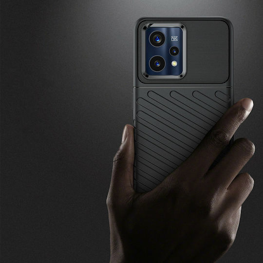 Hurtel Thunder Back Cover Σιλικόνης Μαύρο (Realme 9 / 9 Pro+)