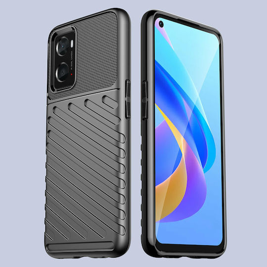 Hurtel Thunder Back Cover Σιλικόνης Μαύρο (Realme 9i)