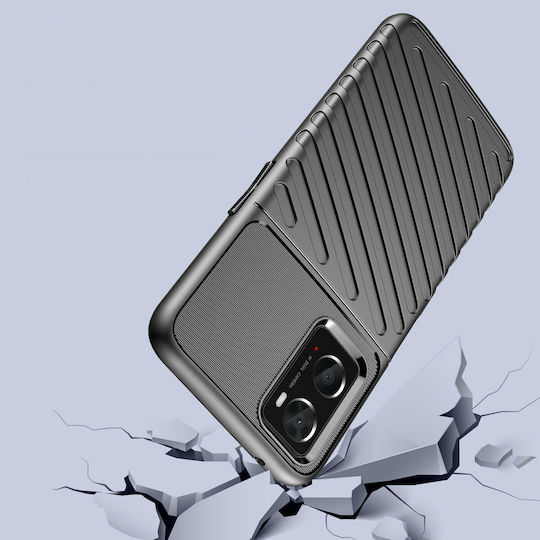 Hurtel Thunder Back Cover Σιλικόνης Μαύρο (Realme 9i)