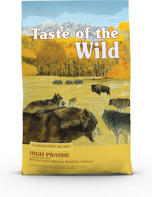 Taste Of The Wild High Prairie 5.6kg Trockenfutter ohne Getreide für erwachsene Hunde mit Bison und Hirsche