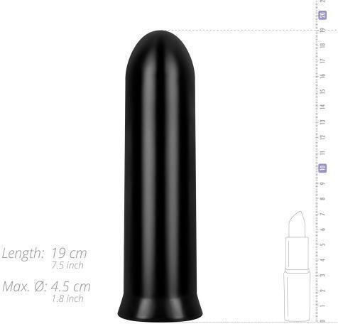 All Black Wilson Anal Dildo Black 19cm