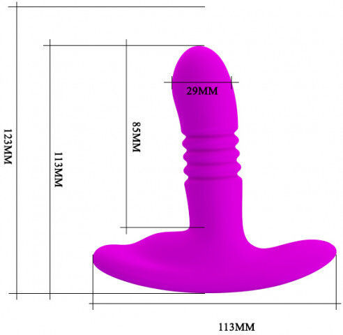 Pretty Love Heather Anal Vibrator Purple 11cm