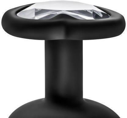 Temptasia Bling Heart Plug Small Anal Plug Klein Black 9.5cm