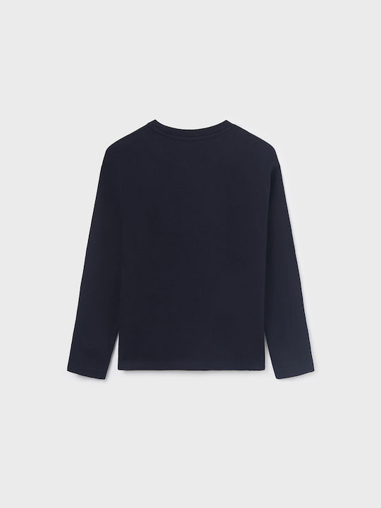 Mayoral Kids' Blouse Long Sleeve Navy Blue