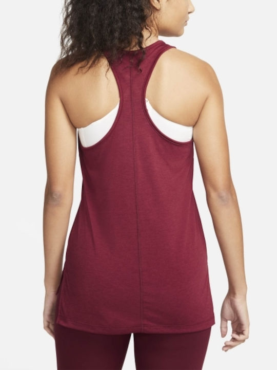 Nike Yoga Дамска Спортна Блуза Без ръкави Червен