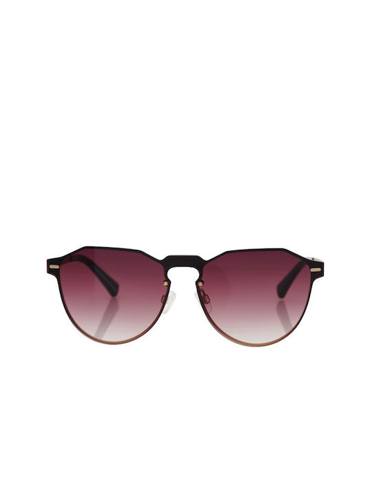 Hawkers Warwick Sunglasses with Gold Acetate Frame and Brown Gradient Polarized Lenses H03LHM0630