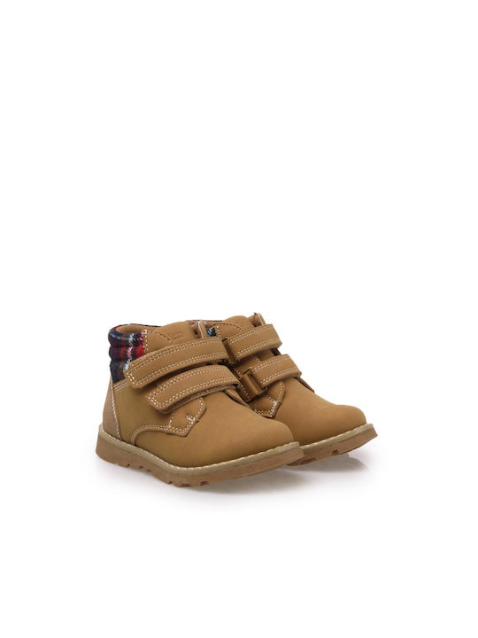 Chicco Fynne Kids Boots with Hoop & Loop Closure Tabac Brown