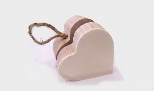 Faitakis Pack Heart Crafting Wooden 1pcs