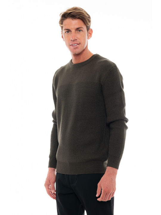 Biston Men's Long Sleeve Sweater Khaki