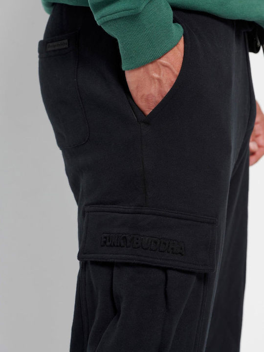FBM006-05702 Cargo-Hose Jogginghose mit Gummizug Schwarz