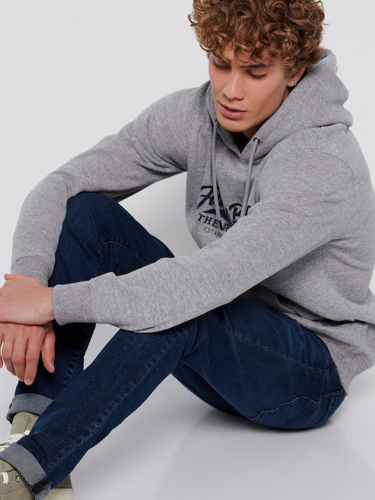 Sweatshirt mit Kapuze grey melange