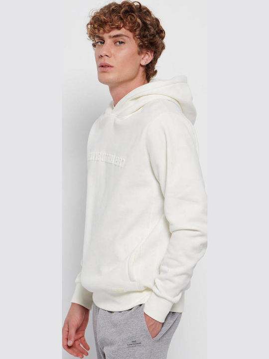 Sweatshirt with Hood Ecru