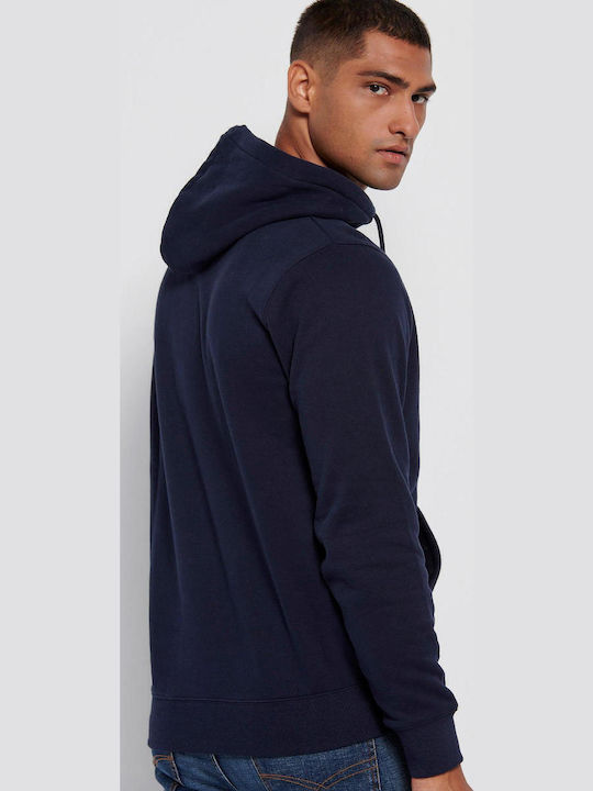 Sweatshirt mit Kapuze Marineblau