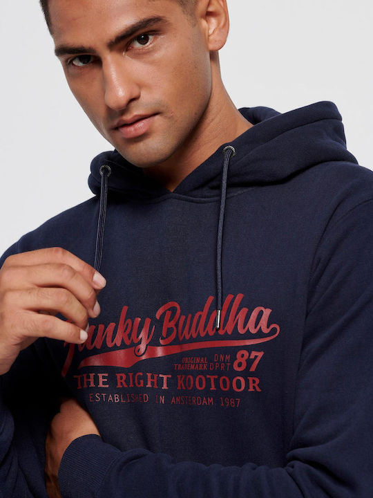 Sweatshirt mit Kapuze Marineblau