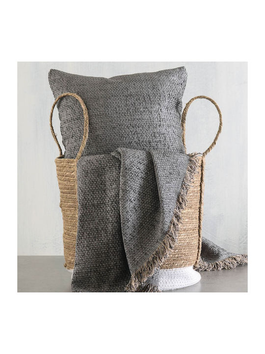 Rythmos Rowen Four-Seater Sofa Throw 2 Sides Chenille 180x330cm Gray