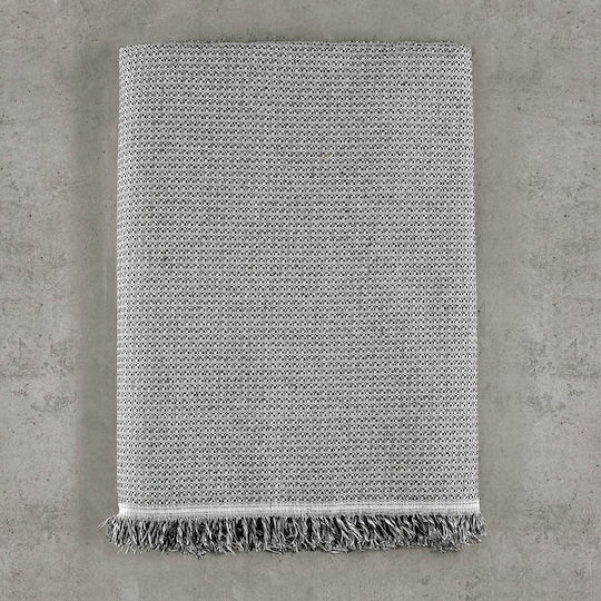 Rythmos Luna Cuverturi Pentru Canapea De Fotoliu 2 Fețe Jacquard 180x160cm Gri Închis