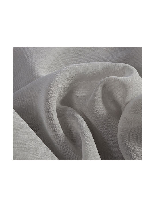 Nef-Nef Homeware Перде с Плик с Писалка Roxane Сиво 140x270см