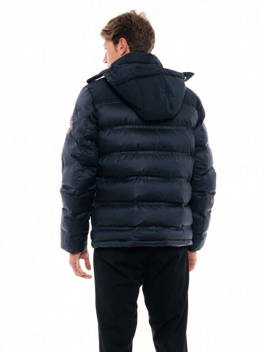 Splendid Men's Winter Puffer Jacket Navy Blue