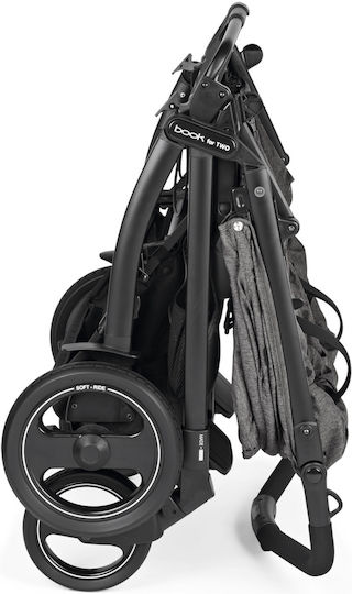 Peg Perego Book For Two Doppelter Kinderwagen Geeignet für Neugeborene Quartz 14kg