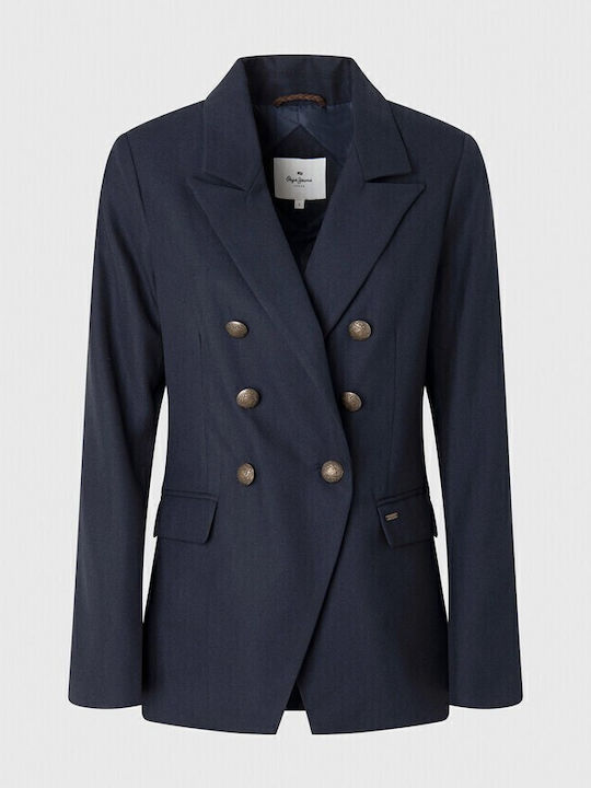 Pepe Jeans Amelia Γυναικείο Σακάκι Navy Μπλε