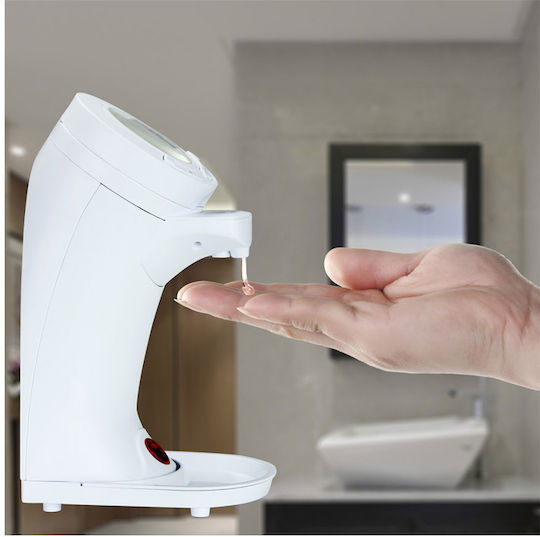 Bakaji Wall Mounted Automatic Plastic Dispenser White 250ml