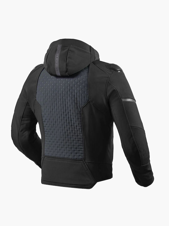 Rev'IT Iridium H2o Winter Herren Motorradjacke Wasserdicht Schwarz