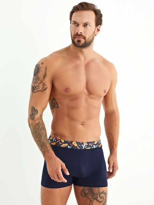Mexico Ανδρικά Μποξεράκια Blue/Red/Black 3Pack