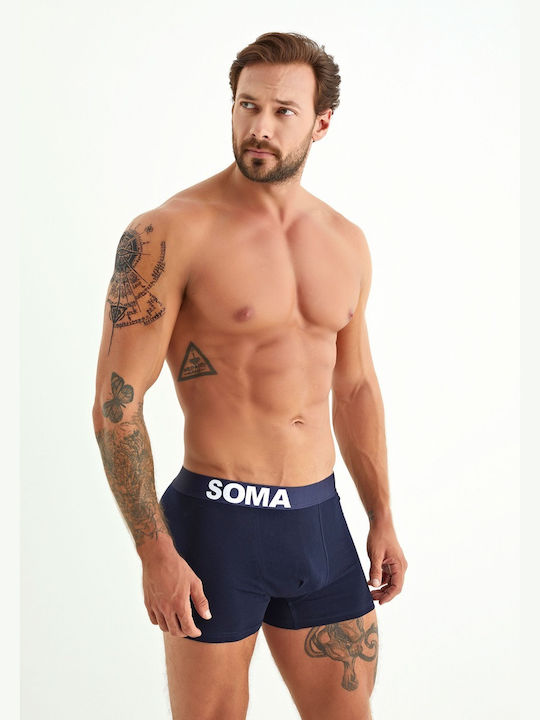 Wild Leaf Men's Boxers Blue/Black/Grey 3Pack