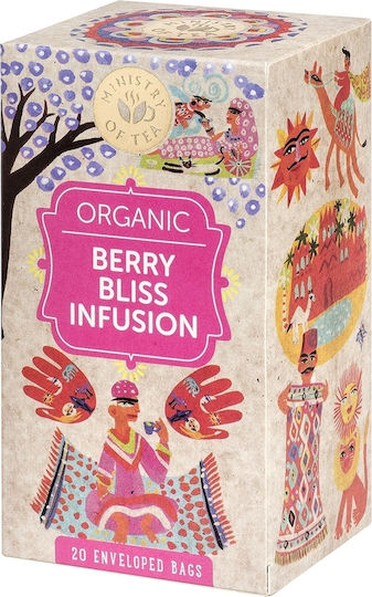 Ministry of Tea Berry Bliss Infusion Μείγμα Βοτάνων Βιολογικό Προϊόν 20 Φακελάκια 30gr