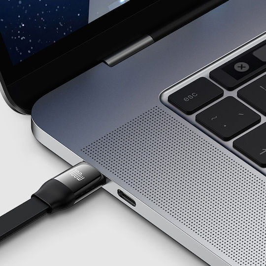Baseus Bright Mirror 2 Retractable USB to Type-C / Lightning / micro USB Cable Μωβ 1.1m (CAMJ010205)