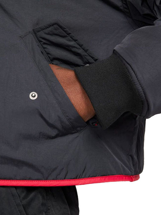 Women's Short Lifestyle Jacket Double Sided for Spring or Autumn Red / Charcoal