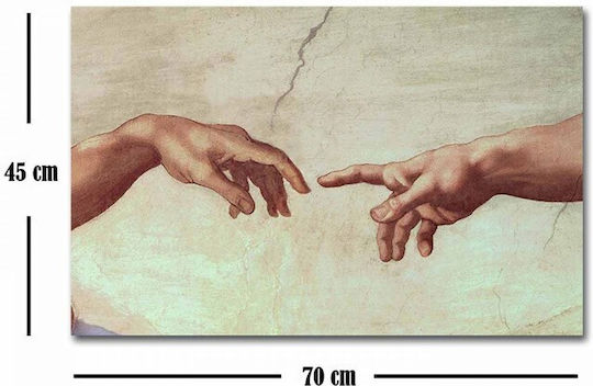Homeplus Hands Πίνακας σε Καμβά 70x45cm