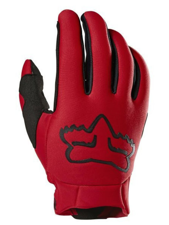 Fox Defend Thermo Winter Μotocross Gloves Flo Red