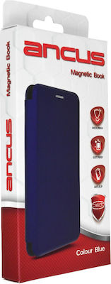 Ancus Magnetic Curve Synthetic Leather Book Blue (Galaxy A23)