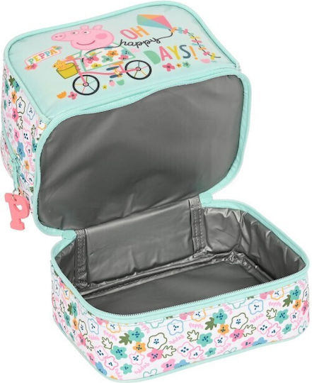 Peppa Pig Peppa Schwein Kinder Lunchtasche Isoliert 3.5 Liter Hellblaue Peppa Schwein 20x15x20cm