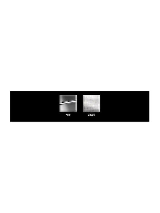 Apell Anniversario 8116 8116-112 Drop-In Sink Left Inox Matte W116xD50cm Silver