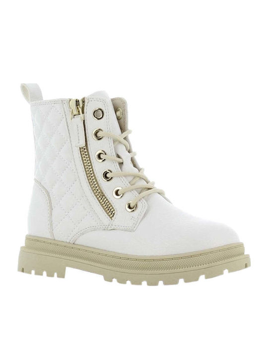 Martens SX Kids Boots with Laces White