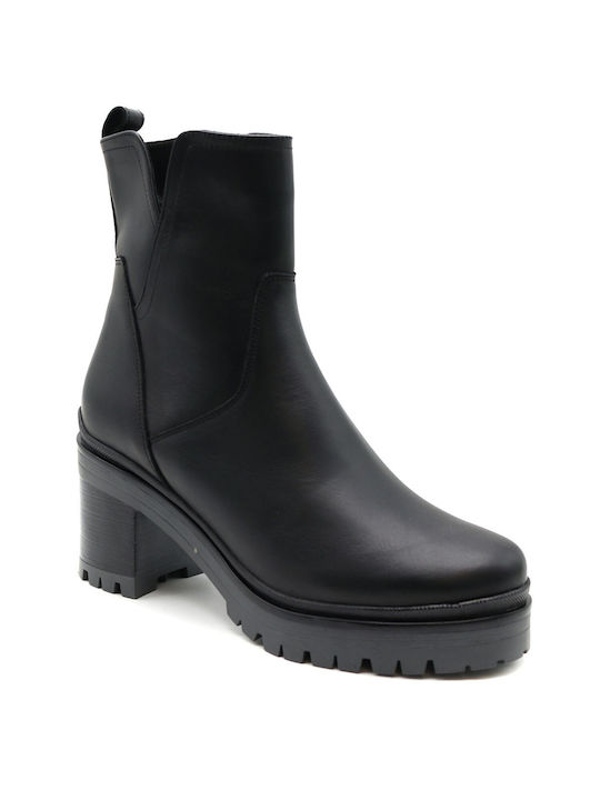 Mourtzi Damen Chelsea Stiefeletten Schwarz