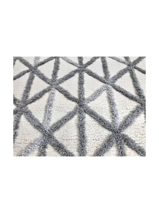 Koulis Carpets Thick 825 Rug Rectangular with Fringes Grey / Cream