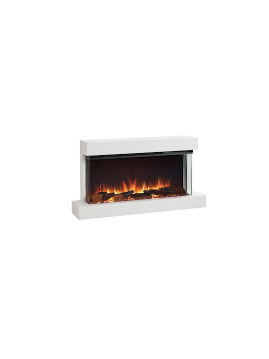Richen 3D Achileas Wall R-EF407A-MT407A Montat pe perete Șemineu electric 2000W 110x59cm Alb