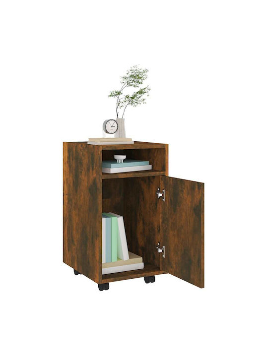 Cabinet de Birou cu roți Nucă 33x38x60cm