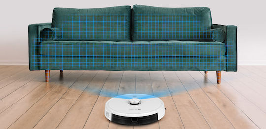 Teesa Smart Vac Pro Прахосмукачка Робот с Лазерно Картографиране и Всмукателна Мощност 3000Pa Бяла