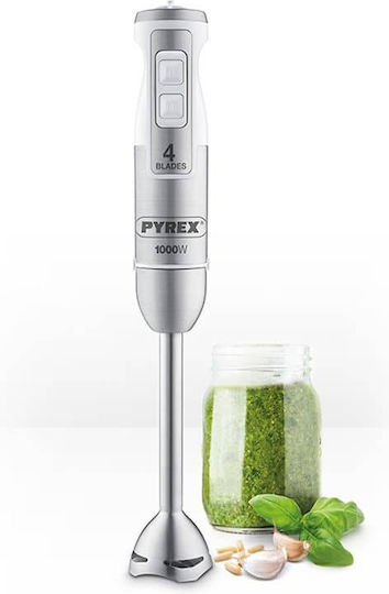 Pyrex SB-1110 Ραβδομπλέντερ με Ανοξείδωτη Ράβδο 1000W Λευκό
