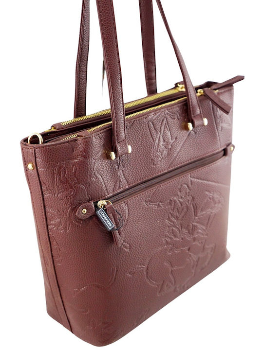 Beverly Hills Polo Club Women's Bag Shoulder Burgundy