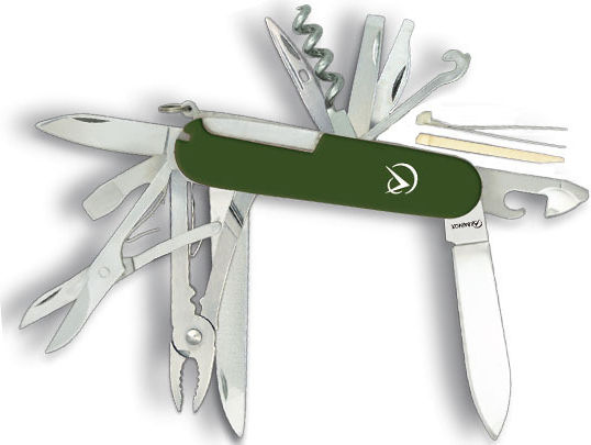 Albainox Multitool Grün mit Scheide