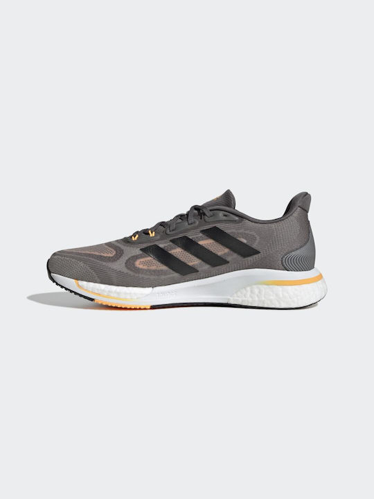 Supernova+ Sport Shoes Running Grey Four / Core Black / Flash Orange