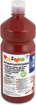 Primo Brillante Tempera Colour Paint Bottle 1000ml Brown