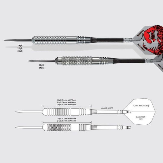 Harrows Silver Arrows Steeltip Darts